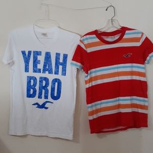 2 Boys Hollister tops